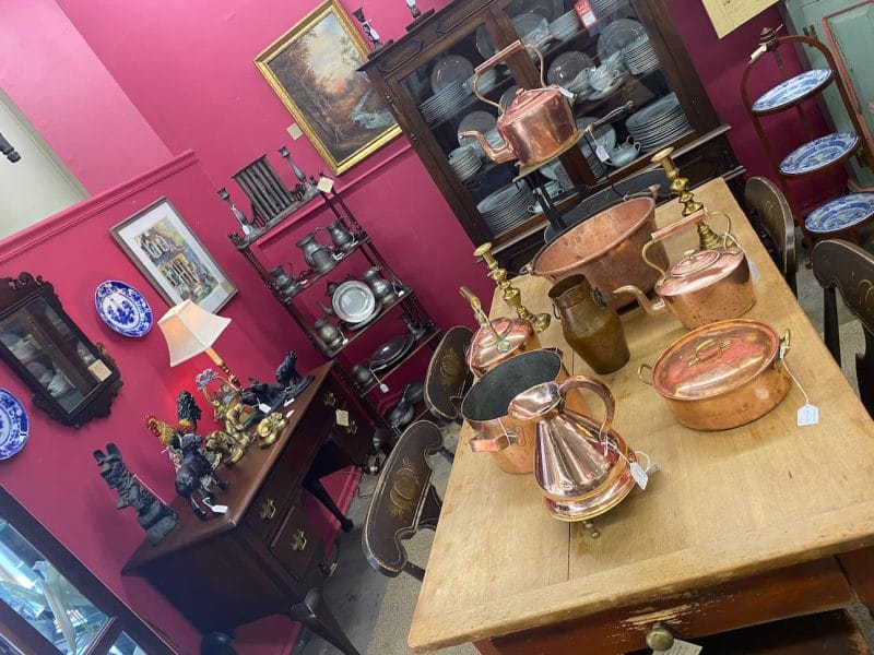 A collection of antiques at Riverside Centre